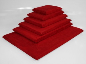 Sizes of Suede-Covered Cushions