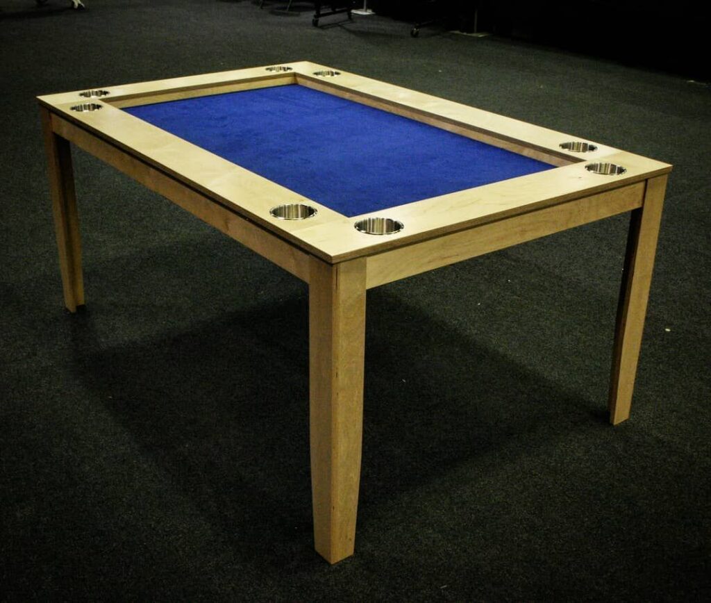Blue Surface Vaulted Gaming Table